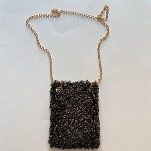 NWOT. Leather crossbody cellphone bag.